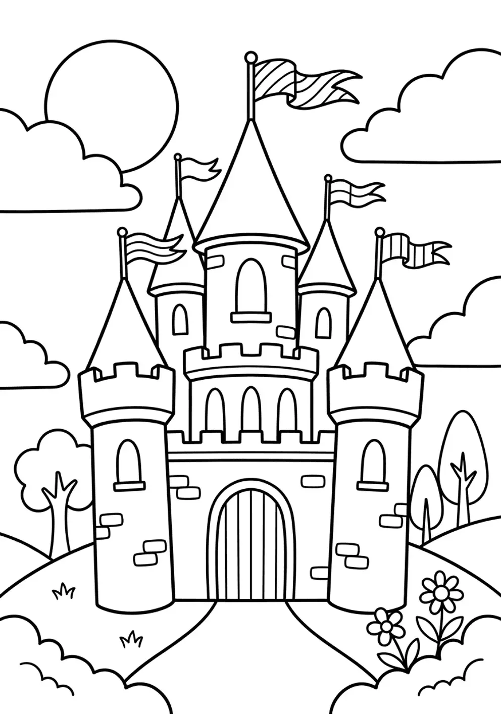 Coloriage château