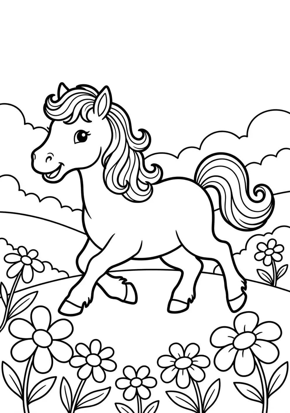 Coloriage cheval