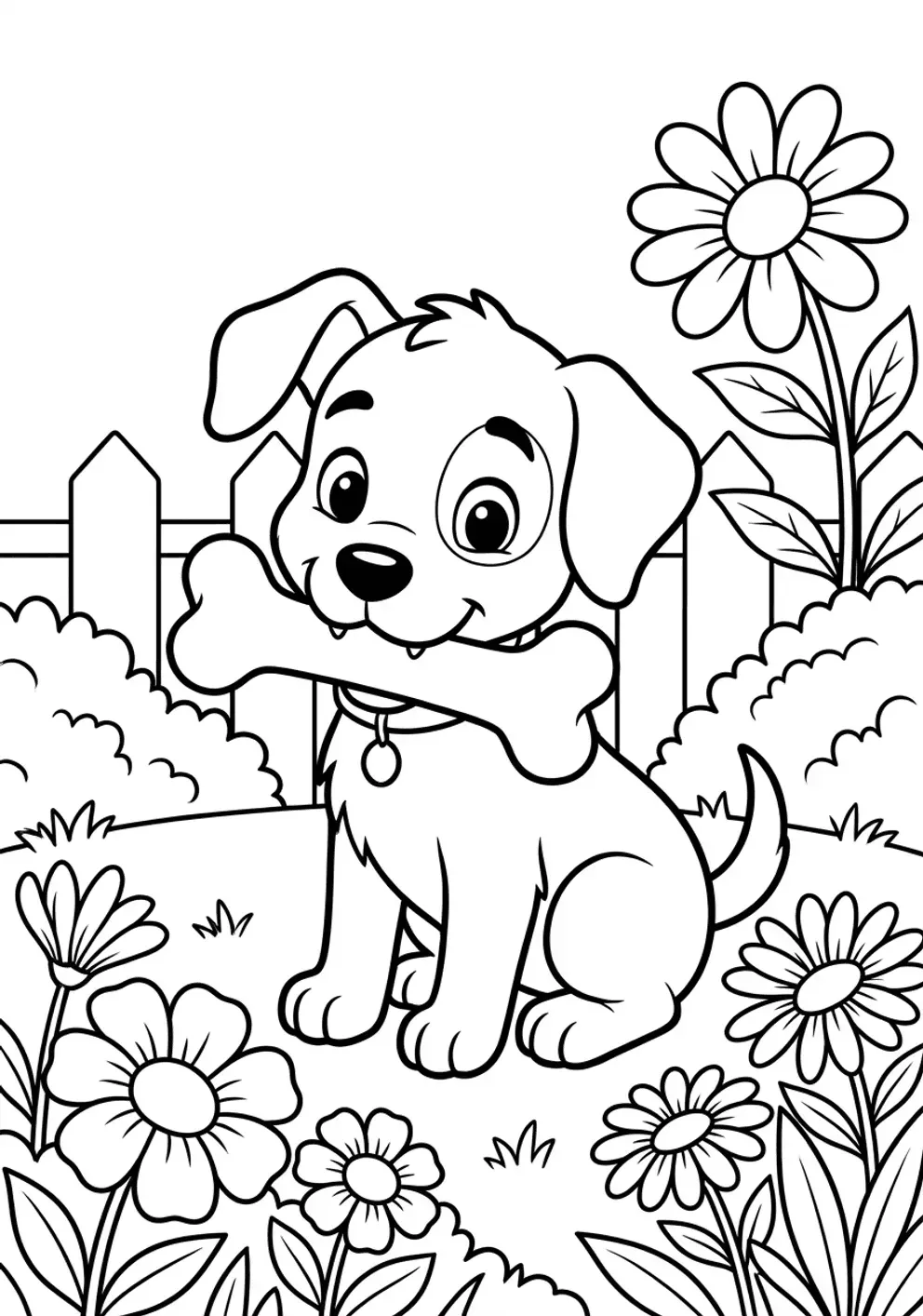 Coloriage chien