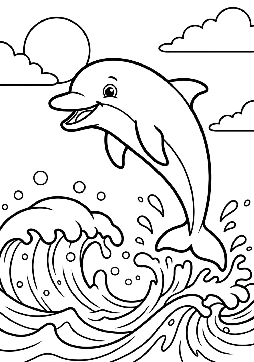 Coloriage dauphin