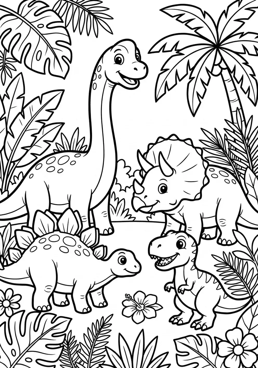 Coloriage dinosaures