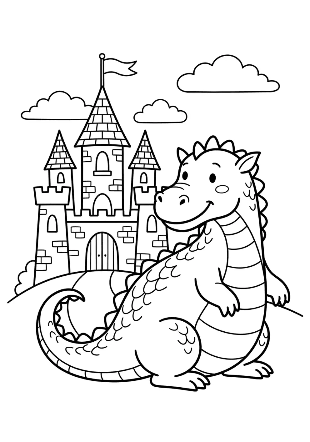 Coloriage dragon