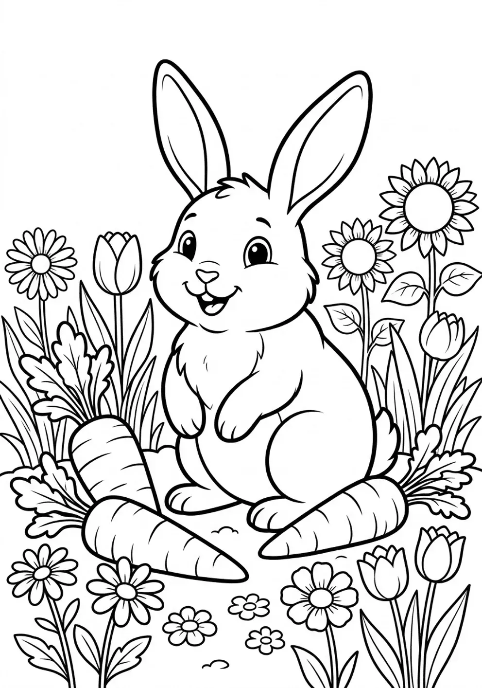 Coloriage lapin