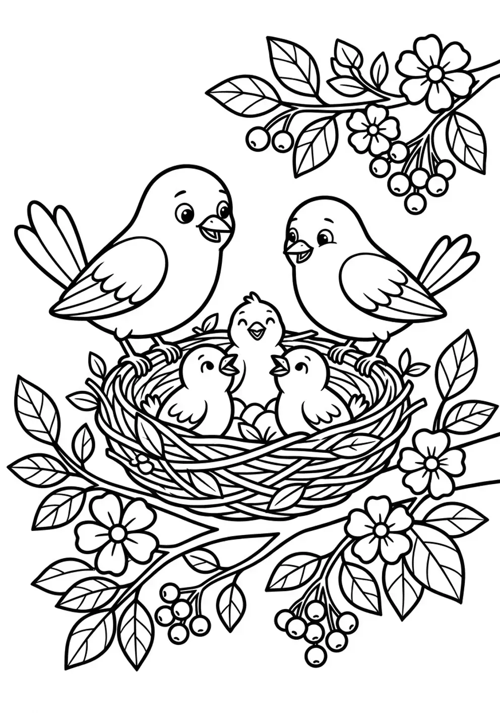 Coloriage oiseau