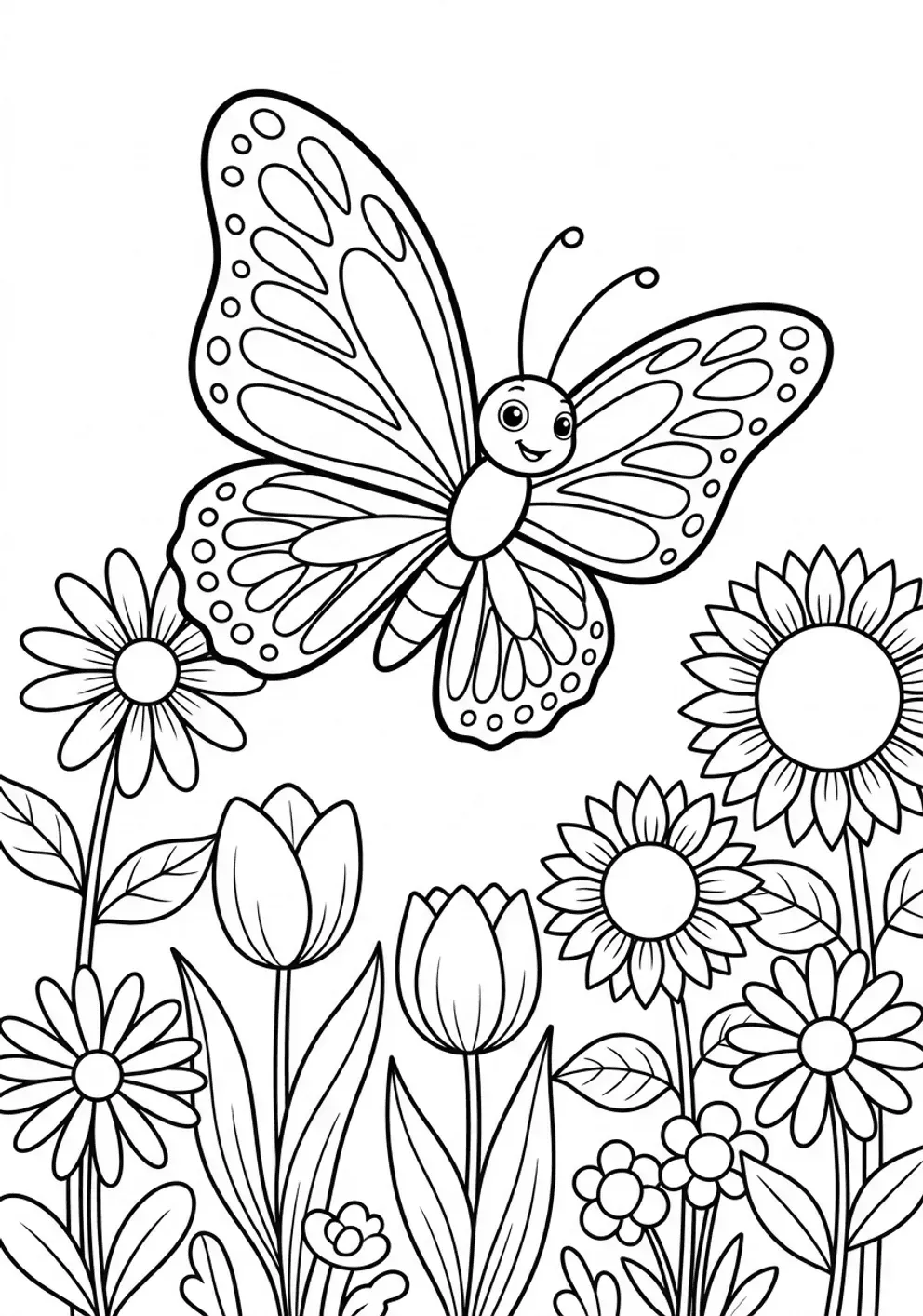 Coloriage papillon