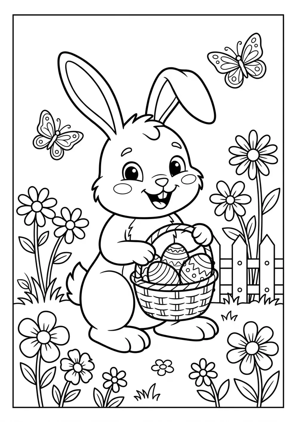 Exemple de coloriage pâques à imprimer