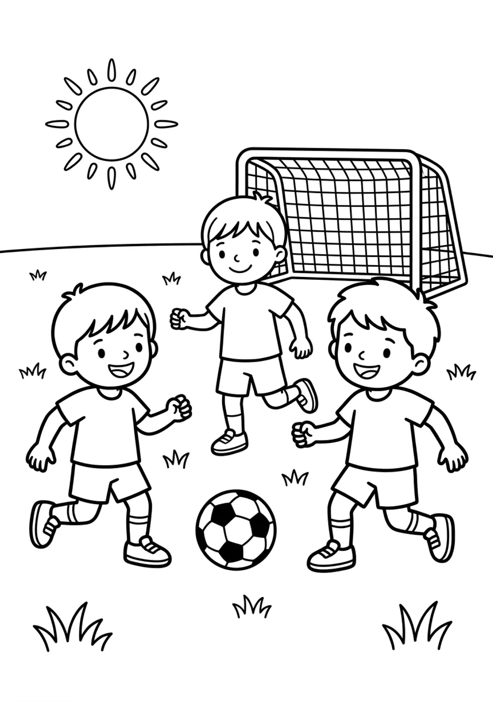 Exemple de coloriage sport à imprimer