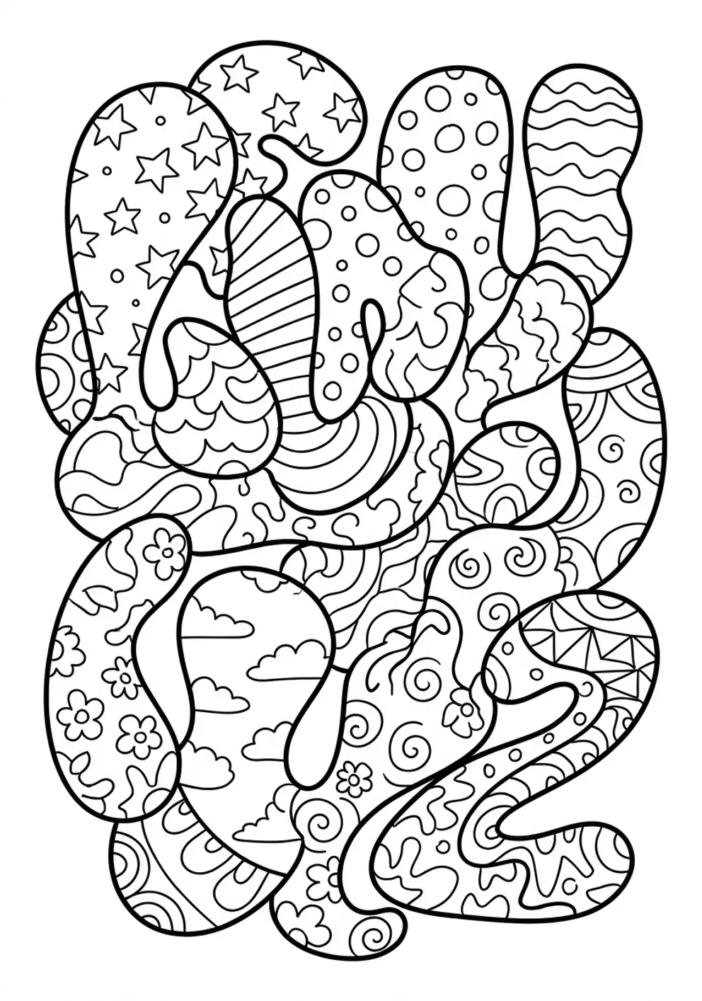 Exemple de coloriage super-prénom à imprimer
