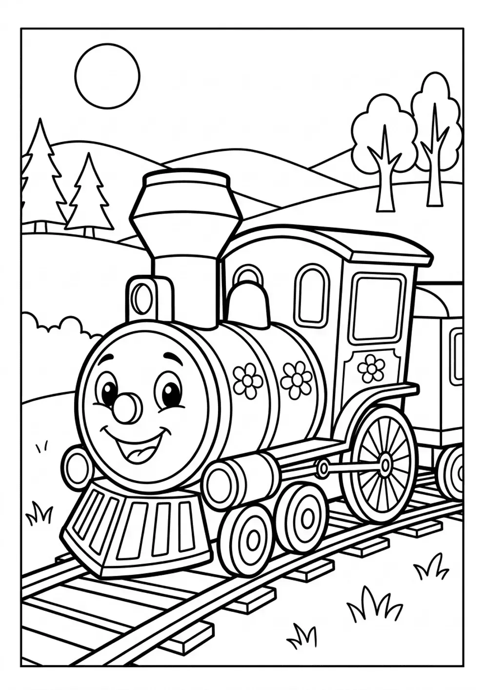 Coloriage train