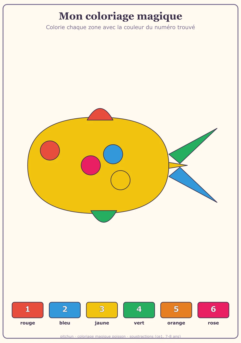 Coloriage magique CE1