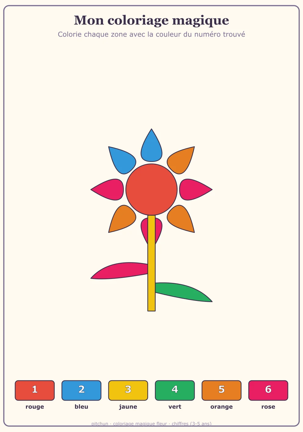 Coloriage magique Maternelle