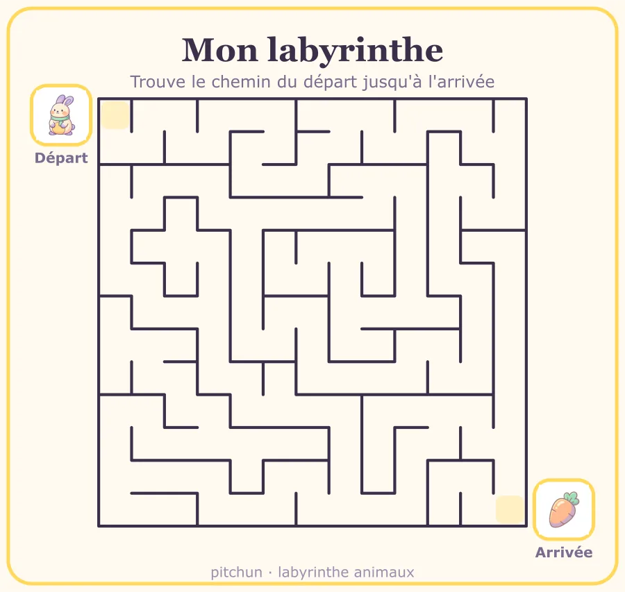 Labyrinthe animaux