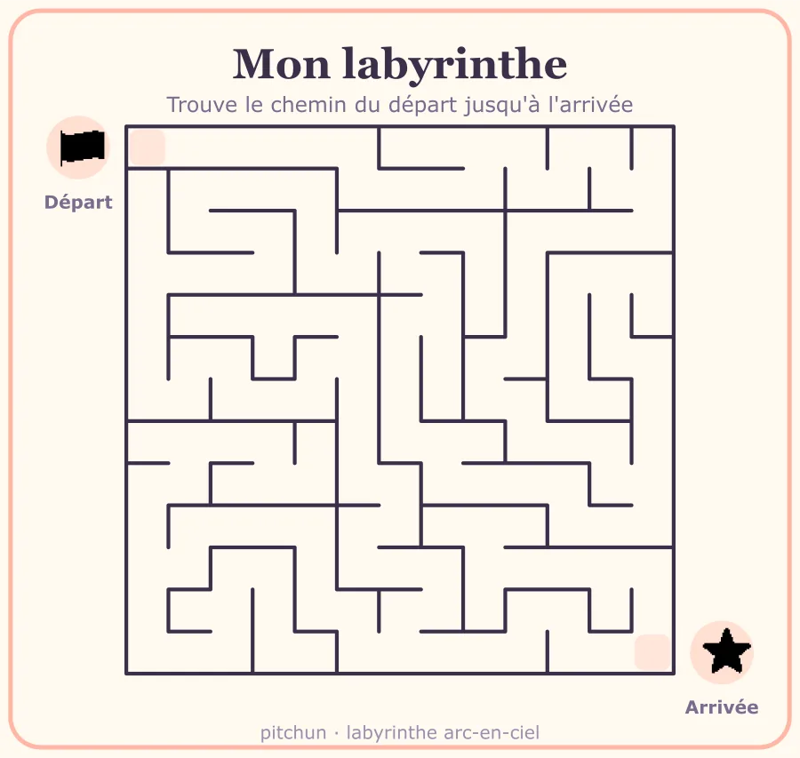 Labyrinthe arc-en-ciel